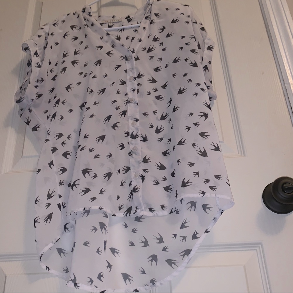 SOLD- Sheer Red Haute Tunic 🐦